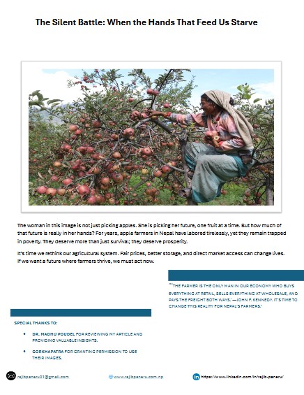 Aricle on: The Silent Battle: When the Hands That Feed Us Starve